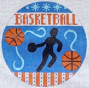 click here to view larger image of Basketball Round (hand painted canvases)