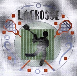 click here to view larger image of Lacrosse Round (hand painted canvases)