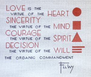 click here to view larger image of Organic Commandment, The (hand painted canvases)