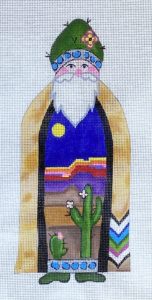 click here to view larger image of Desert Santa  (hand painted canvases)