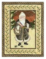 click here to view larger image of Let It Snow Santa (hand painted canvases)