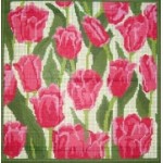 click here to view larger image of Pink Tulips - Medium (hand painted canvases)
