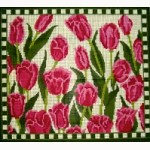 click here to view larger image of Pink Tulips - Large (hand painted canvases)
