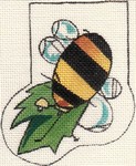 click here to view larger image of Picasso Bee Mini Sock (hand painted canvases)