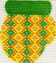 click here to view larger image of Green/Yellow Munchkin Mitten (hand painted canvases)