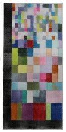 click here to view larger image of Pixels Eye Glass Case (hand painted canvases)