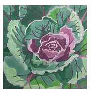 click here to view larger image of Ornamented Cabbage (hand painted canvases)