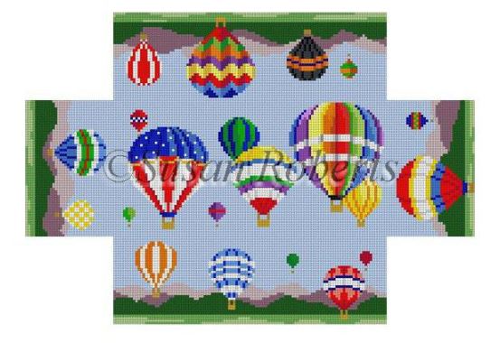 click here to view larger image of Hot Air Balloons Brick Cover (hand painted canvases)