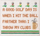 click here to view larger image of Good Golf Day (hand painted canvases)