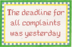 click here to view larger image of Deadline for Complaints was Yesterday (hand painted canvases)