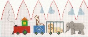 click here to view larger image of Carousel - Zoo Train (hand painted canvases)