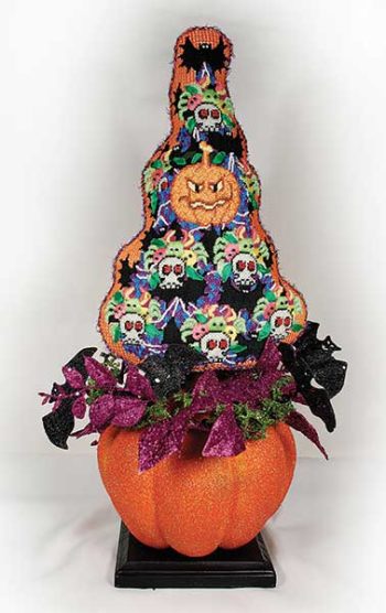click here to view larger image of Halloween Tree w/Stitch Guide   (hand painted canvases)