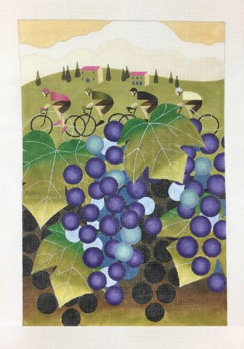 click here to view larger image of Giro d’Italia Vineyard w/Stitch Guide (hand painted canvases)