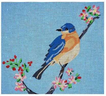 click here to view larger image of Eastern Bluebird (hand painted canvases)