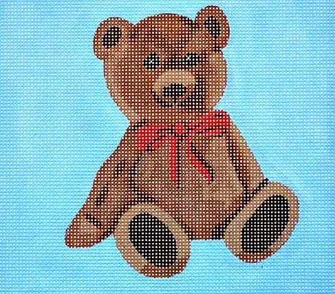 click here to view larger image of Boy Teddy Bear (hand painted canvases)
