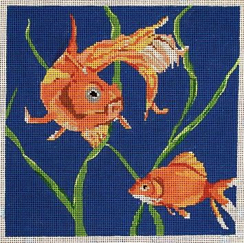 click here to view larger image of Goldfish (hand painted canvases)