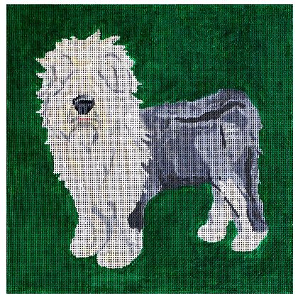 click here to view larger image of Monty the Old English Sheepdog (hand painted canvases)