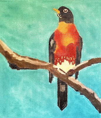 click here to view larger image of Robin (hand painted canvases)
