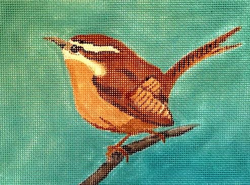 click here to view larger image of Carolina Wren (hand painted canvases)