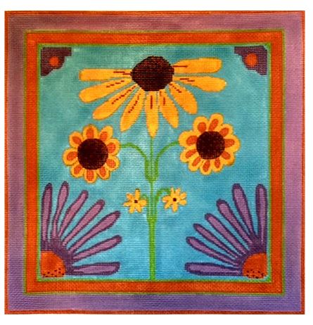 click here to view larger image of Black-Eyed Susan w/Cone Flowers (hand painted canvases)