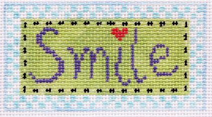 click here to view larger image of Tiny Inspirations - Smile (hand painted canvases)