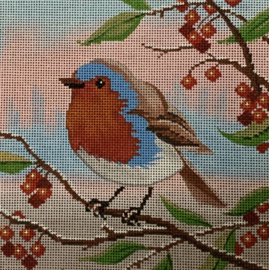 click here to view larger image of English Robin (hand painted canvases)