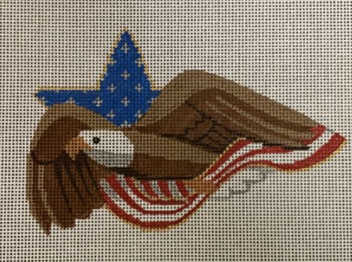click here to view larger image of Patriotic Ornaments - Eagle (hand painted canvases)