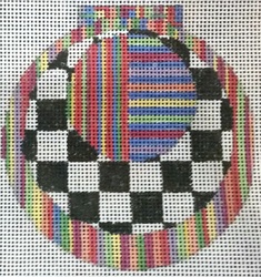 click here to view larger image of Ornament Stripes/Checks 205 (hand painted canvases)