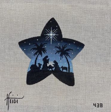 click here to view larger image of Nativity Star (hand painted canvases)