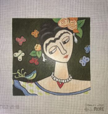 click here to view larger image of Freda w/Butterflies (hand painted canvases)