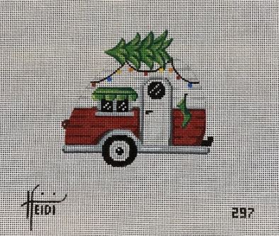 click here to view larger image of Christmas Camper (hand painted canvases)