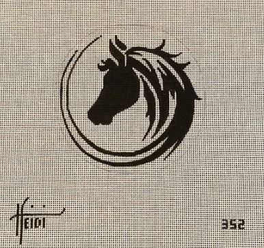 click here to view larger image of Round Horse (hand painted canvases)