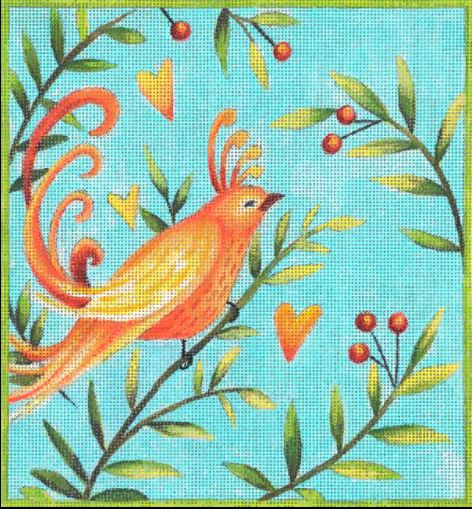 click here to view larger image of Lovebird 1 (hand painted canvases)
