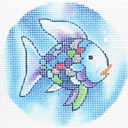 click here to view larger image of Rainbow Fish I  (hand painted canvases)