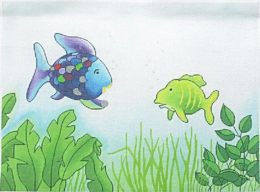 click here to view larger image of Rainbow Fish  (hand painted canvases)