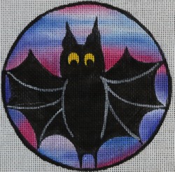 click here to view larger image of Bat Round (hand painted canvases)