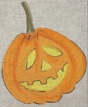 click here to view larger image of Pumpkin Face (hand painted canvases)