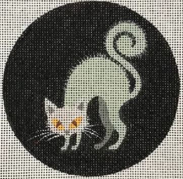 click here to view larger image of Gray Cat (hand painted canvases)
