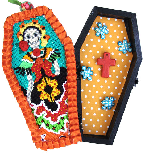 click here to view larger image of Day of the Dead Girl (hand painted canvases)