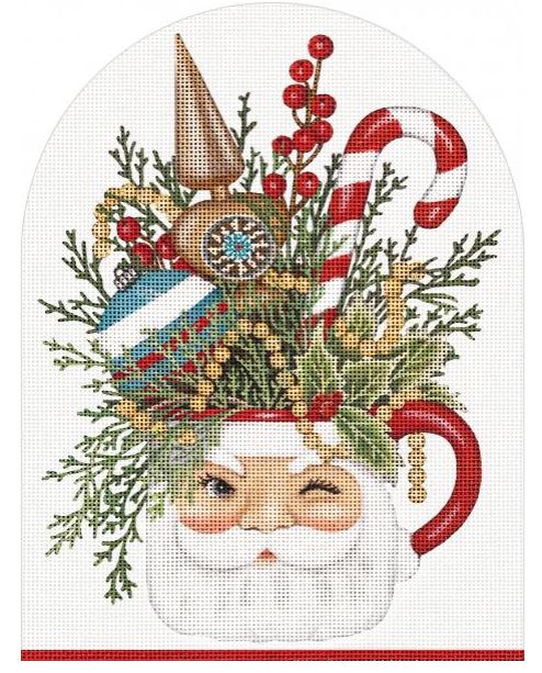 click here to view larger image of Santa Mug (hand painted canvases)