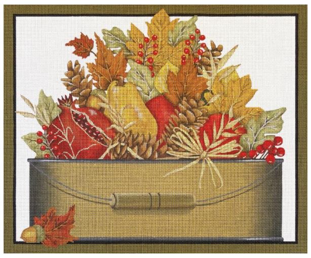 click here to view larger image of Autumn Pan (hand painted canvases)