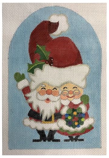 click here to view larger image of Mini Claus Couple (hand painted canvases)