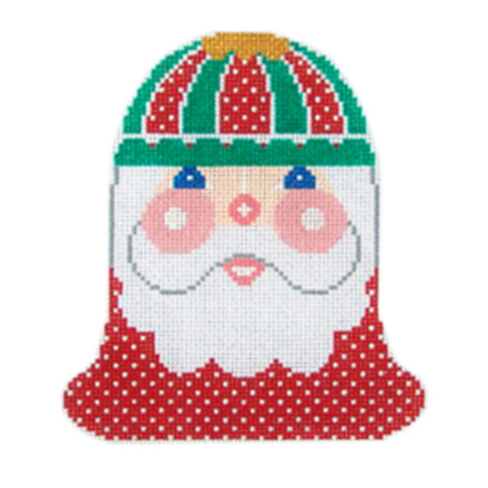 click here to view larger image of Santa Face Bell (hand painted canvases)