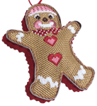 click here to view larger image of Sweet Gingerbread Boy Set (hand painted canvases)