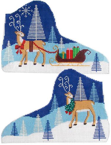 click here to view larger image of Holiday Reindeer Skate Stitch Guide (books)