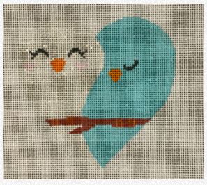 click here to view larger image of Heart - Love Birds (hand painted canvases)