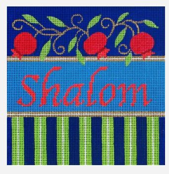 click here to view larger image of Shalom (hand painted canvases)