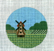 click here to view larger image of Travel Round - Holland Windmill (hand painted canvases)