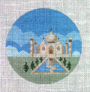 click here to view larger image of Travel Round - India Taj Mahel (hand painted canvases)