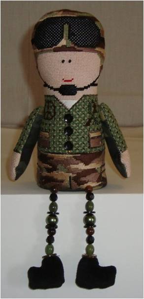 click here to view larger image of Army Boy (hand painted canvases)